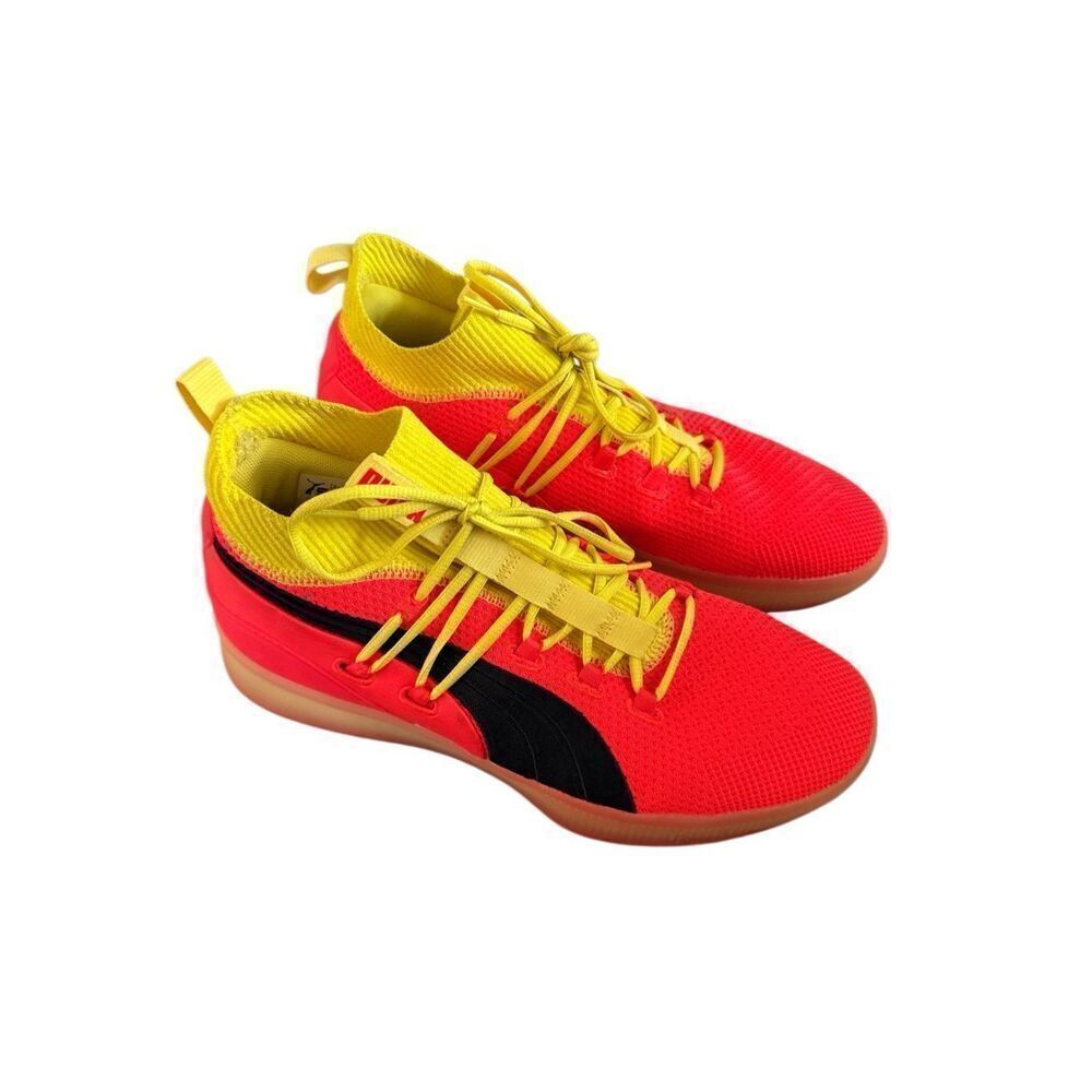 Puma Clyde Court Disrupt Mens Red Blast Lace Up Basketball Sneakers Size 11